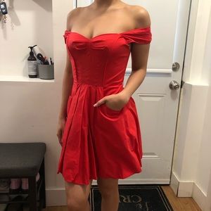 Armani Exchange Dress Strapless Mini Dress